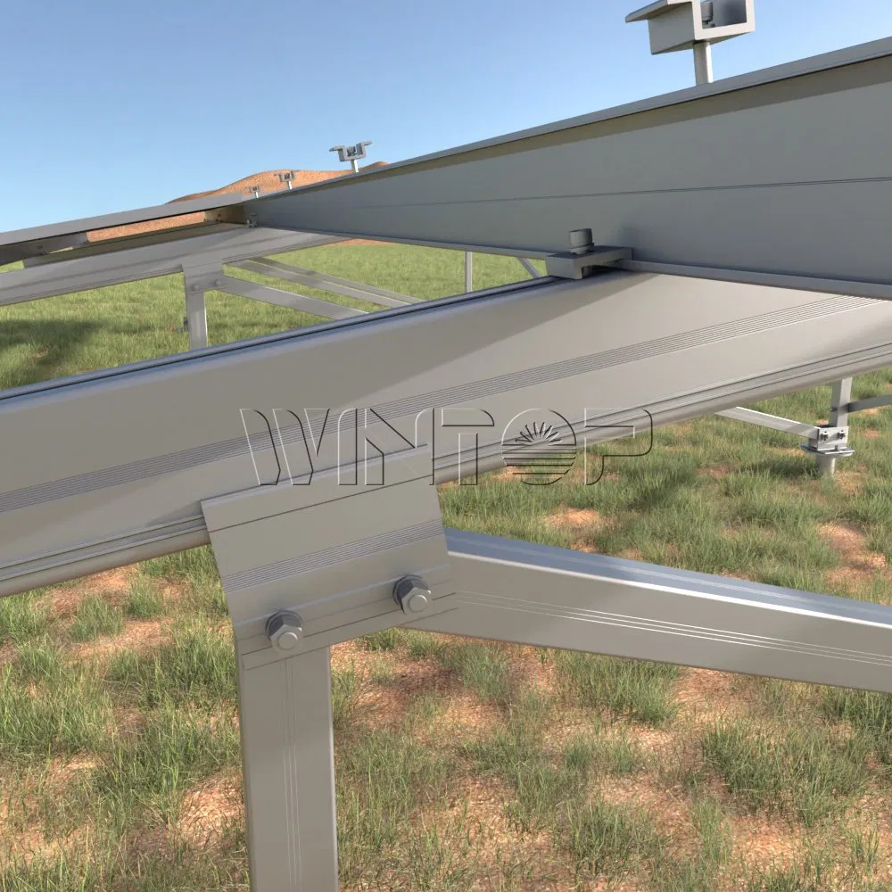 Installation Angle Photovoltaic Bracket The Solar Ground Tracking System Can Be Adjusted