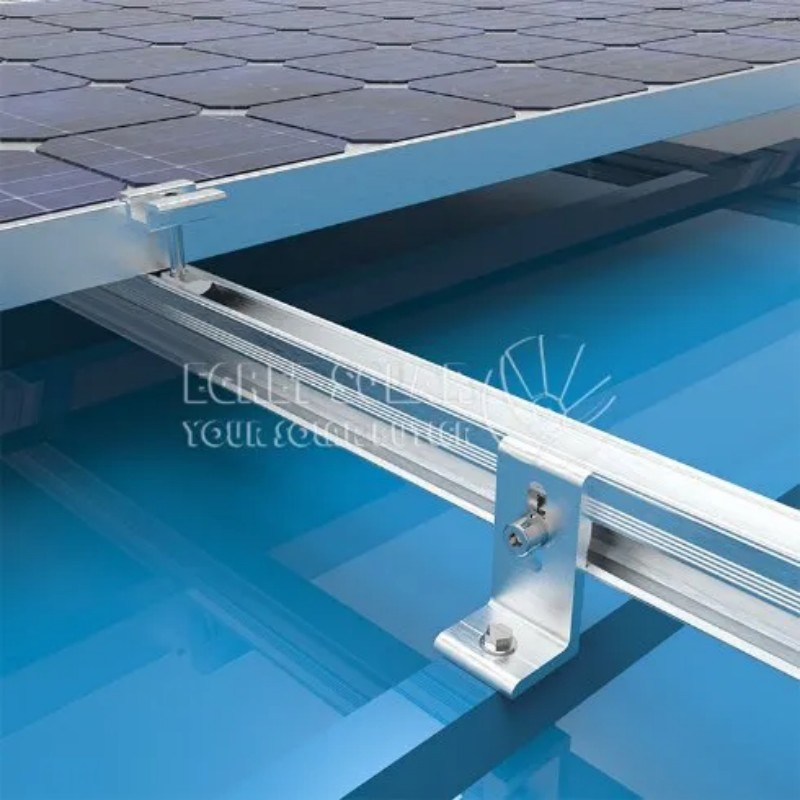 Aluminum Solar PV Panel Mounting Brackets MID Clamp for Kit Easy Installation