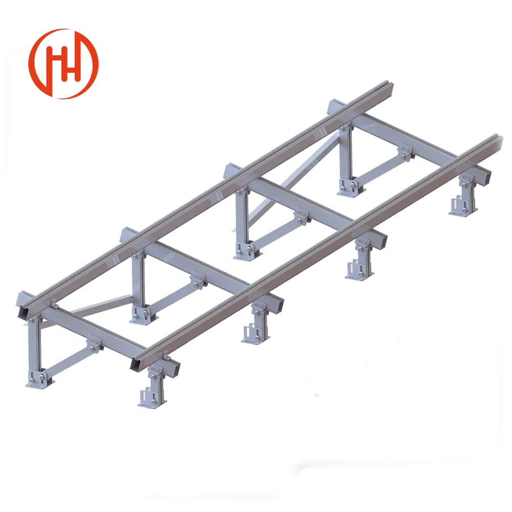 Ground Tilt Adjustable Installation Pole Mounting Photovoltaic Bracket for Solar Panels Roof