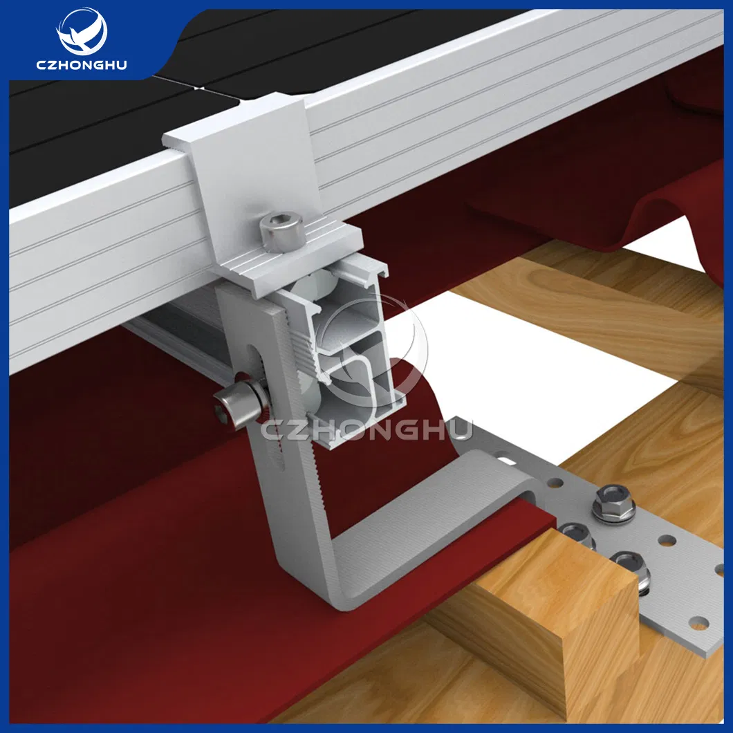 Czhonghu PV Structure Pole Bracket China Distributor Horizontal Carbon Steel Various Adjustable Solar Panel Mounting Brackets