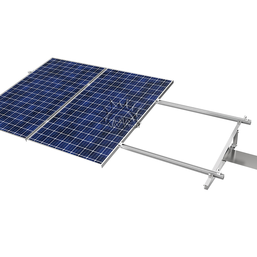 Anodized Aluminum Triangle Adjustable Solar Panel Support of Flat Roof Mounting Bracket