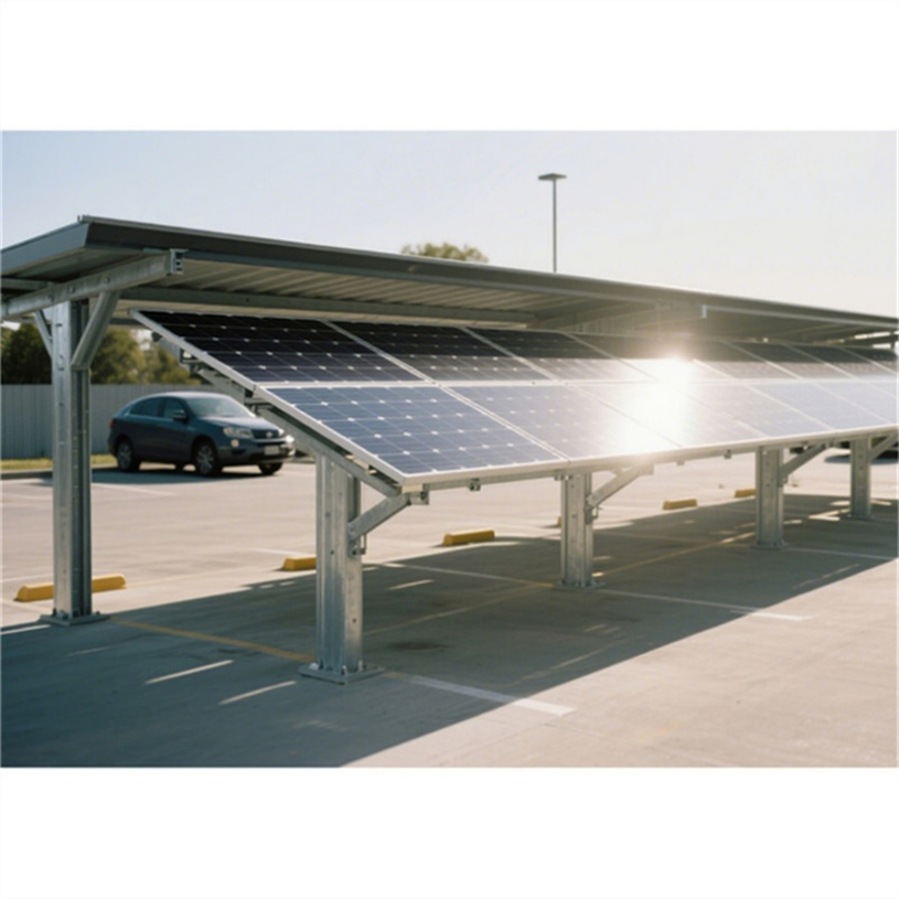 Steel Aluminum Solar Carport Solar Powered Canopy Residential Solar Carports Solar Bracket