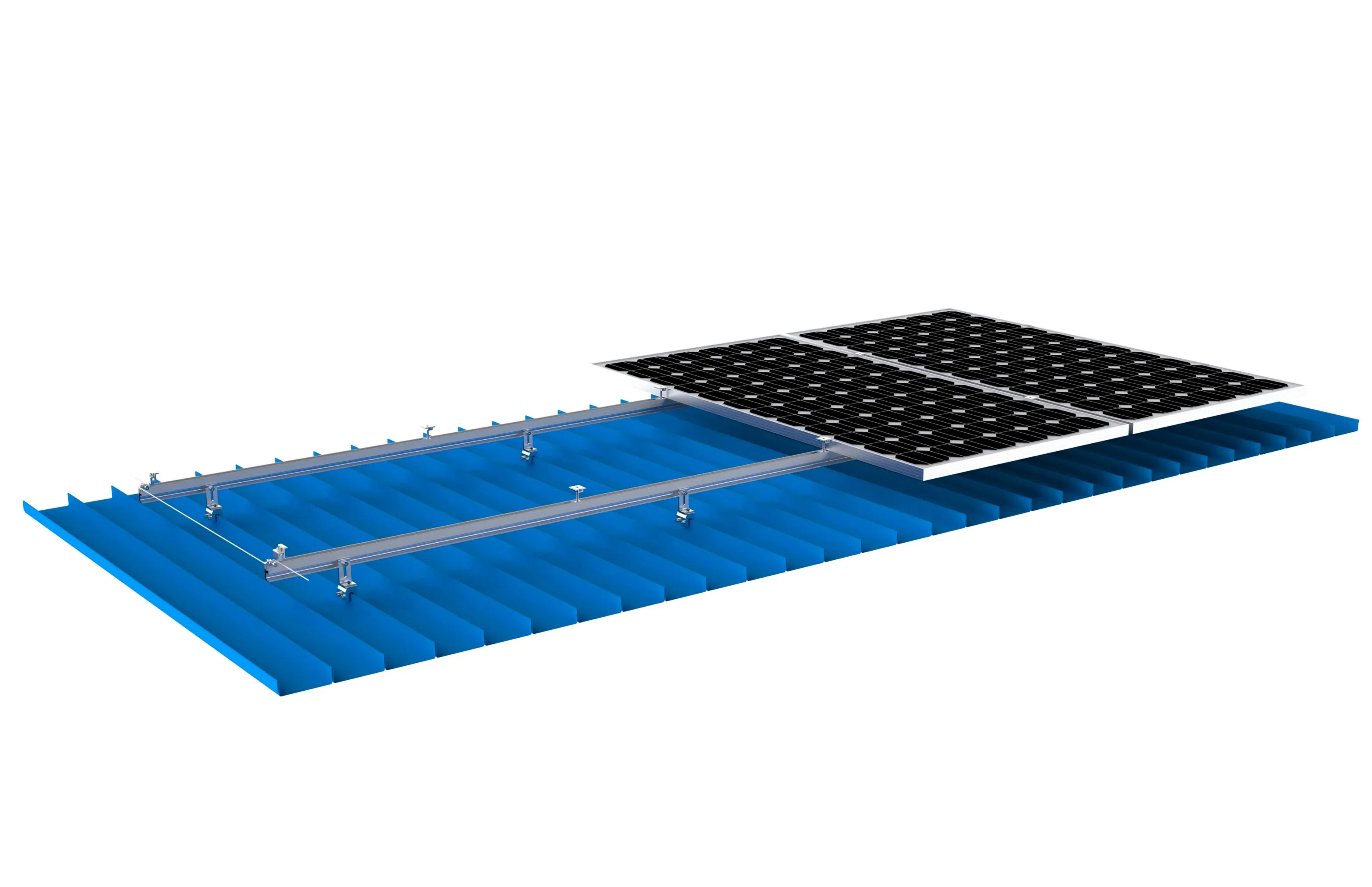 Weather Resistant Stainless Steel Rooftop Solar Rail Brackets for Industrial PV Systems