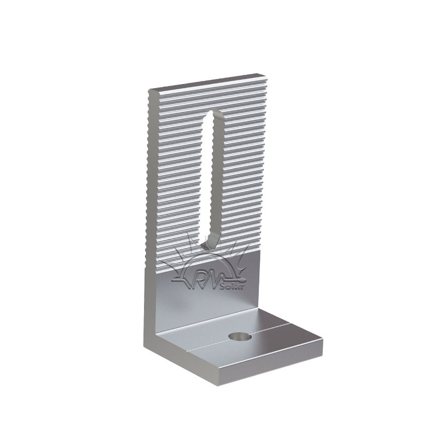 Wholesale Rineng Aluminum Roof Structure Solar Mounting L-Feet Bracket for Roof Mounting