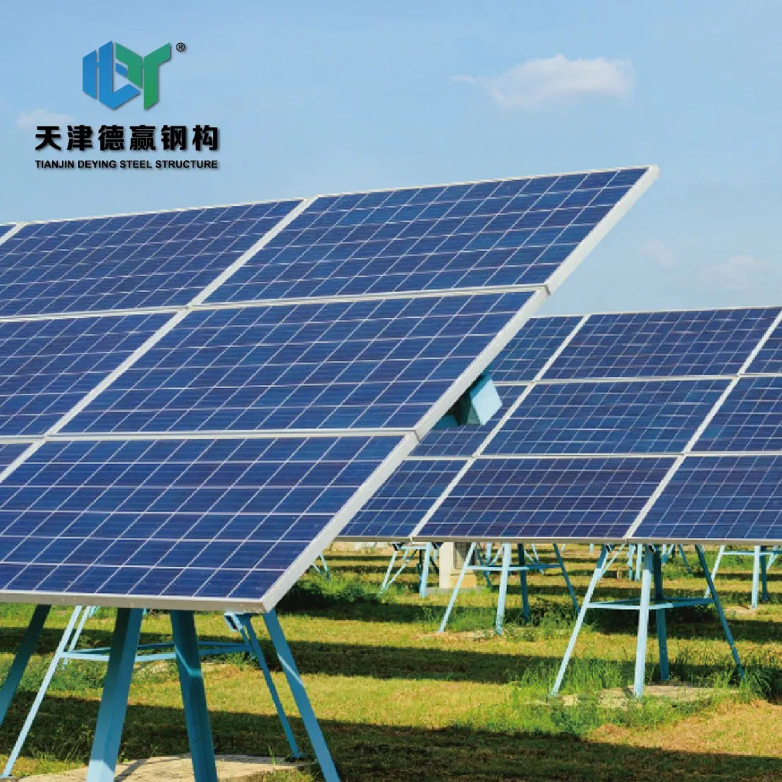 Dwin Fixed Tilt Ballasted Ground Mount Solar panel Bracket Racking RoHS Certified