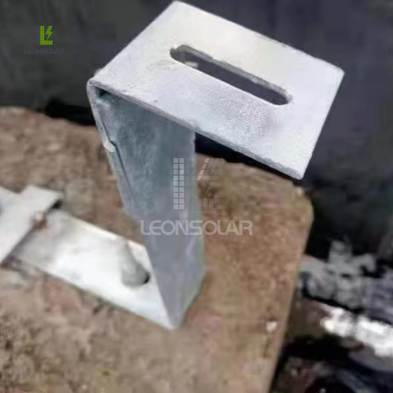 Ballast Structure Flat Roof Carbon Steel Solar Energy PV Mounting System