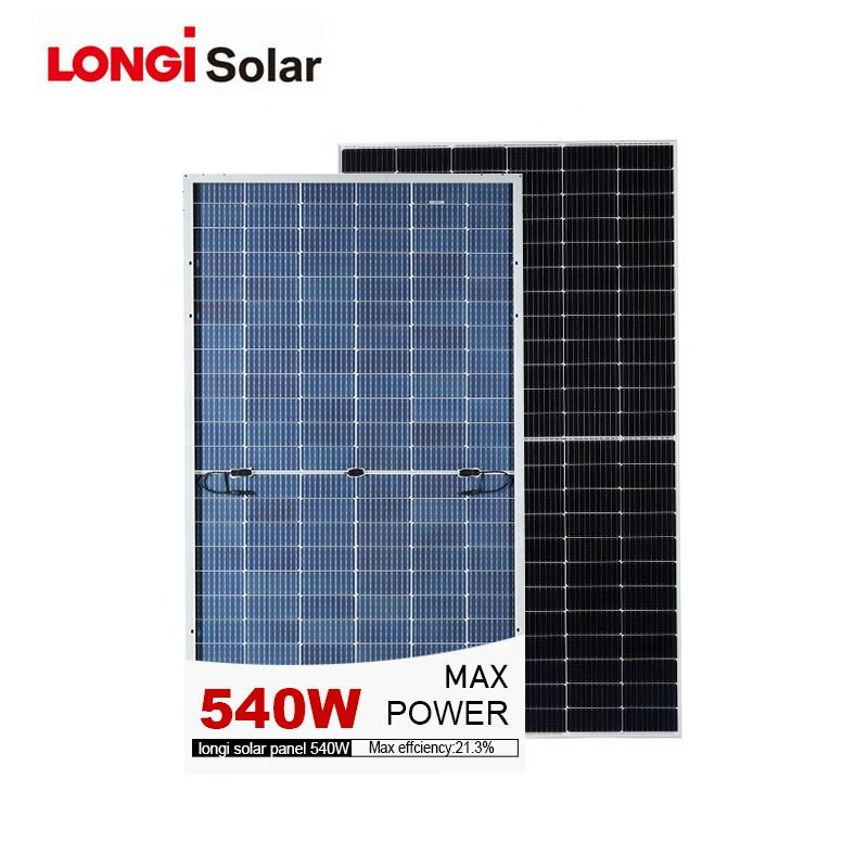 Longi 525W 555W 580W Half Cell Wholesale Poly PV Fold Flexible Black Monocrystalline Polycrystalline Photovoltaic Module Mono Solar Energy Sun Power Panel