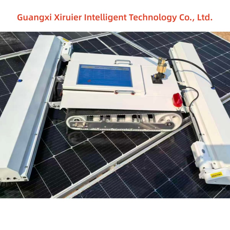 Autonomous Solar Panel Cleaning Robot Automatic PV Solar Battery Cleaner Machine
