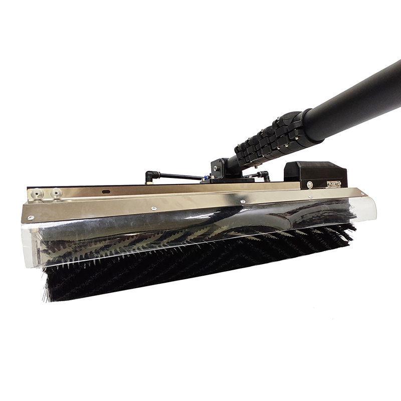 Soft Nylon Filaments Dual Power Supply (Mains Electricity/Lithium Battery) Solar Panel Cleaning Roller Brush Photovoltaic Brush