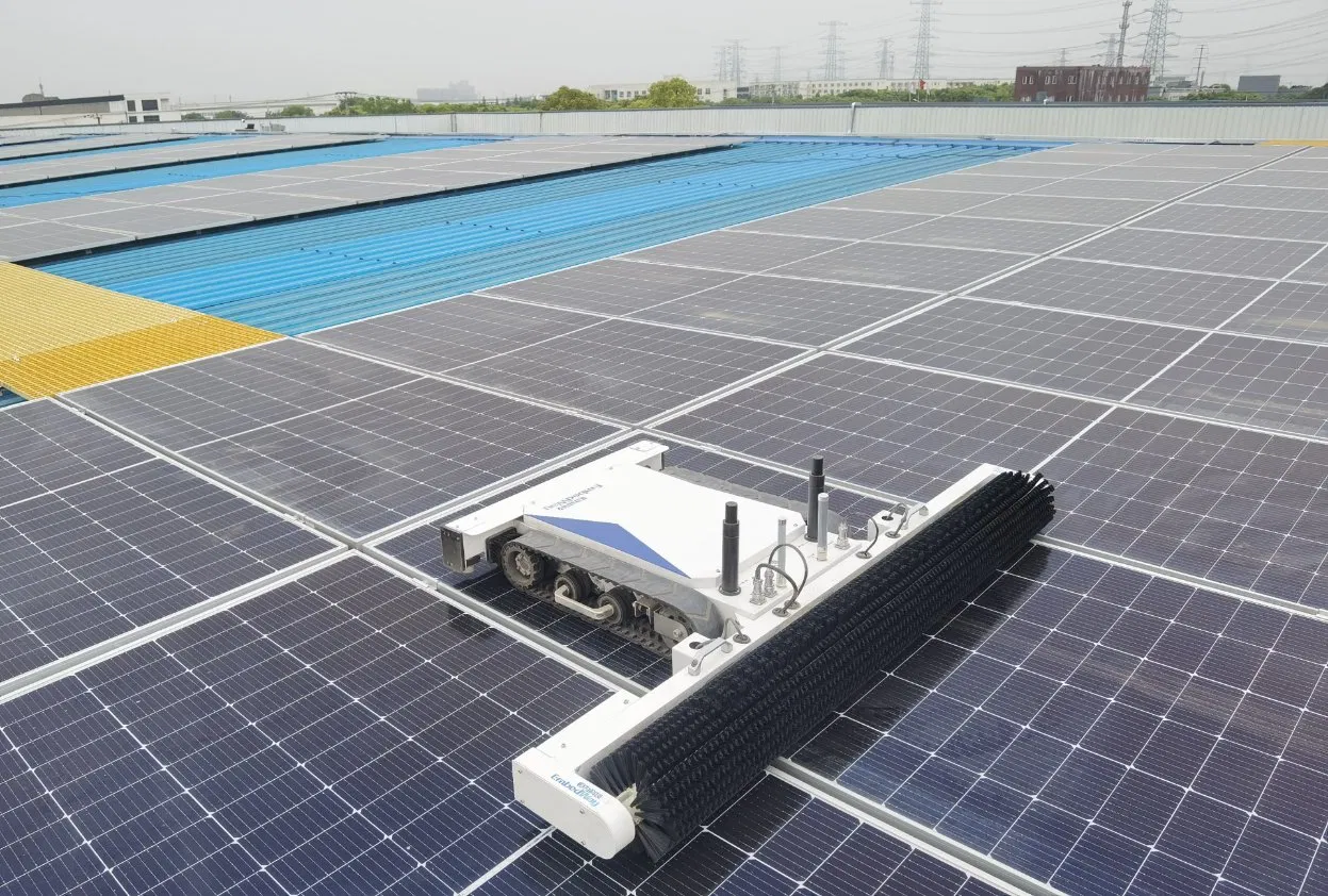 Portable Solar Panel Cleaning Robot Automatic Machine