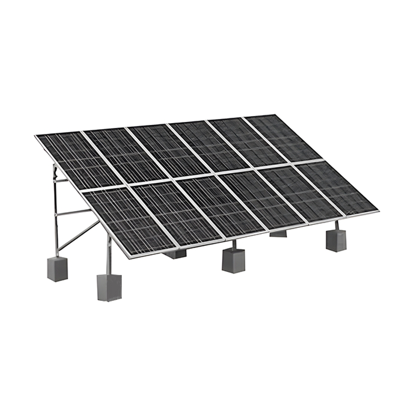 Lightweight Aluminum Tripod Structure Ballasted Systems for Solar Roof Mounting