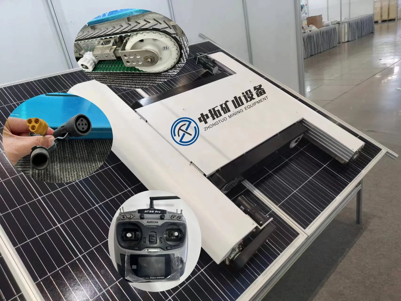 High Quality Portable Photovoltaic Cleaning Robot Solar Panel Cleaning Machine