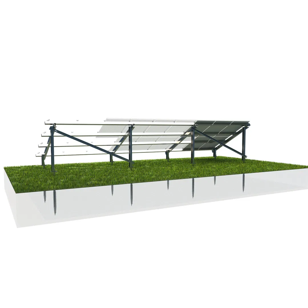 PV Solar Panel Energy Power Plant Pitched Roof Aluminum Pole Ground Structure Mounting System for Farm