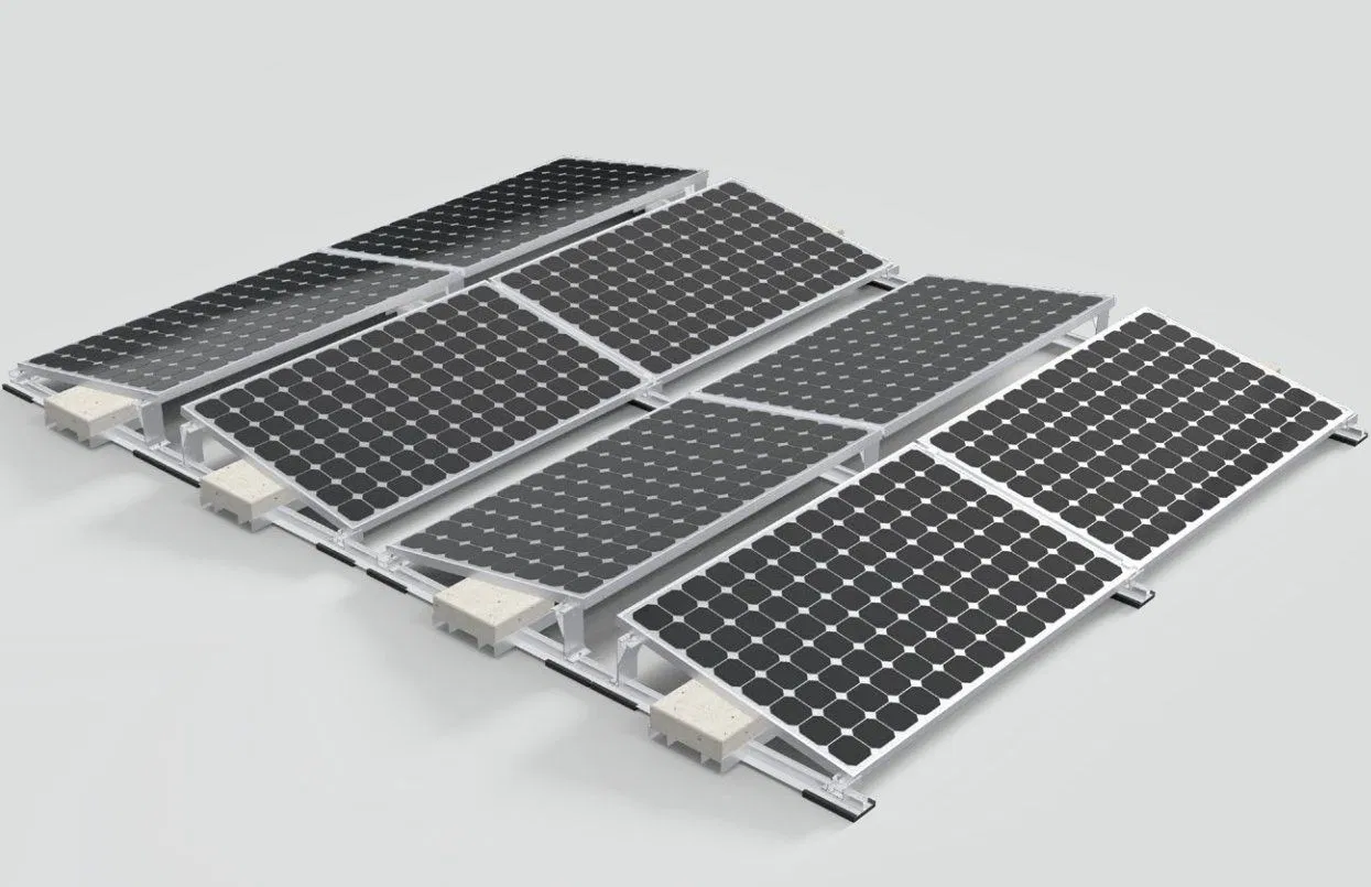 Factory Directly Supply Adjustable Solar Ballasted Mounting Bracket Solar Panel Support Frame