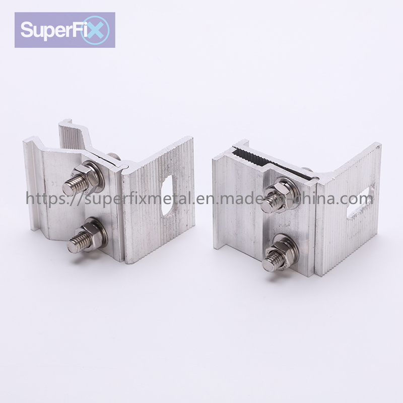 Stainless Steel SS304 A2 B2 Aluminum Solar Bracket System Mounting Adjustable Tile PV Roof Hook for Solar Panel Mounting