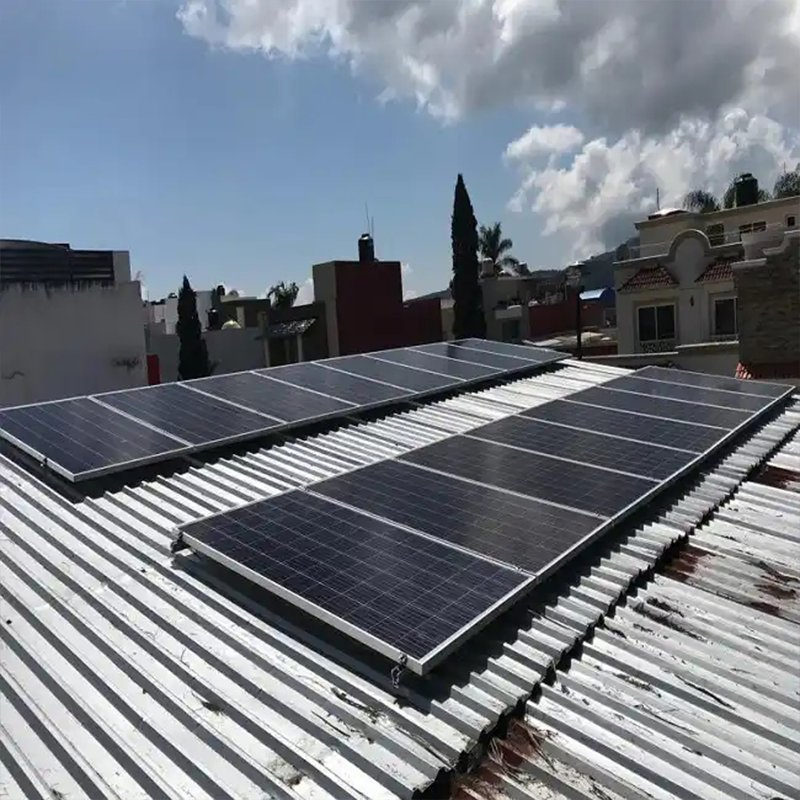 Lightweight-Yet-Sturdy Solar Structure Solar Power System Rooftops PV Mount Systems Solar Panel Kit Flat Roof Bracket Mounting Systems for Home