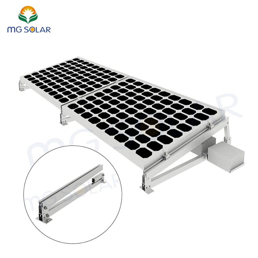 Solar Panel Flat Roof Mounting Solar Flat Roof Rack Mounting System