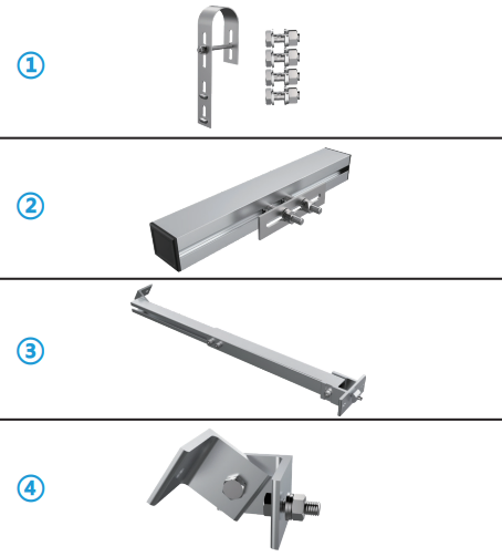 Solar Balcony Hook Mounting Brackets