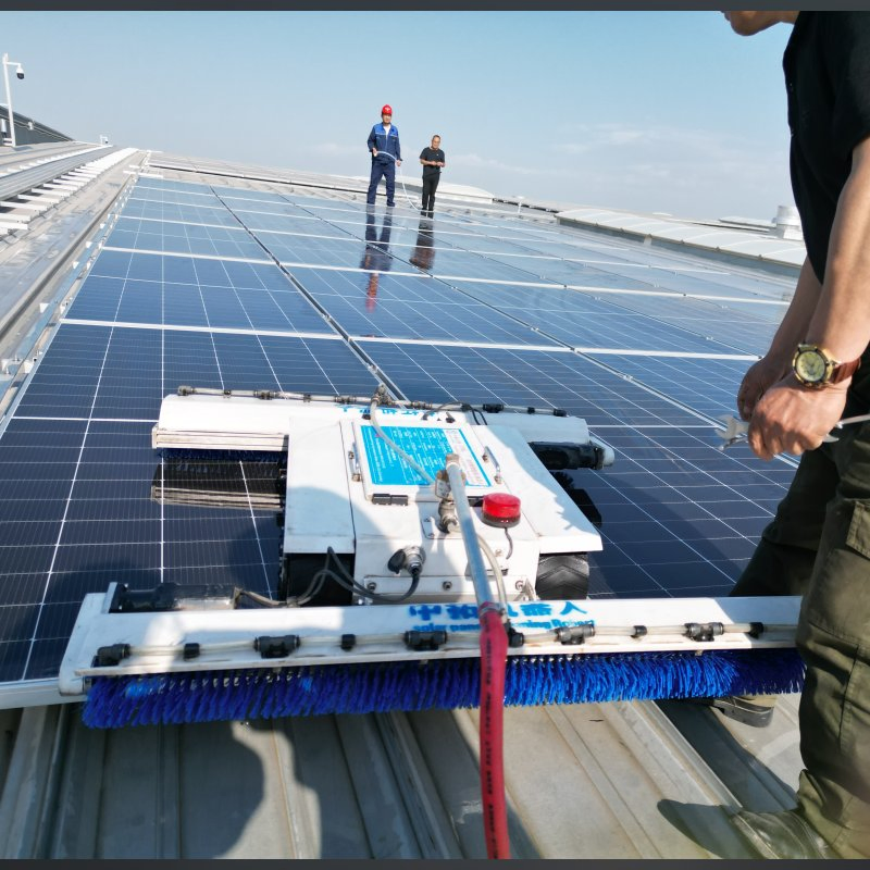 Efficient Solar Panel Cleaning Automatic Machine