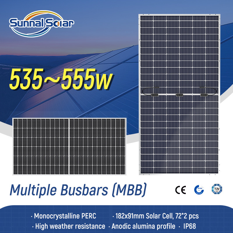 Double Glass 535W 540W 545W 550W 555W Bifacial Panels Integrated Solar Photovoltaic Battery System