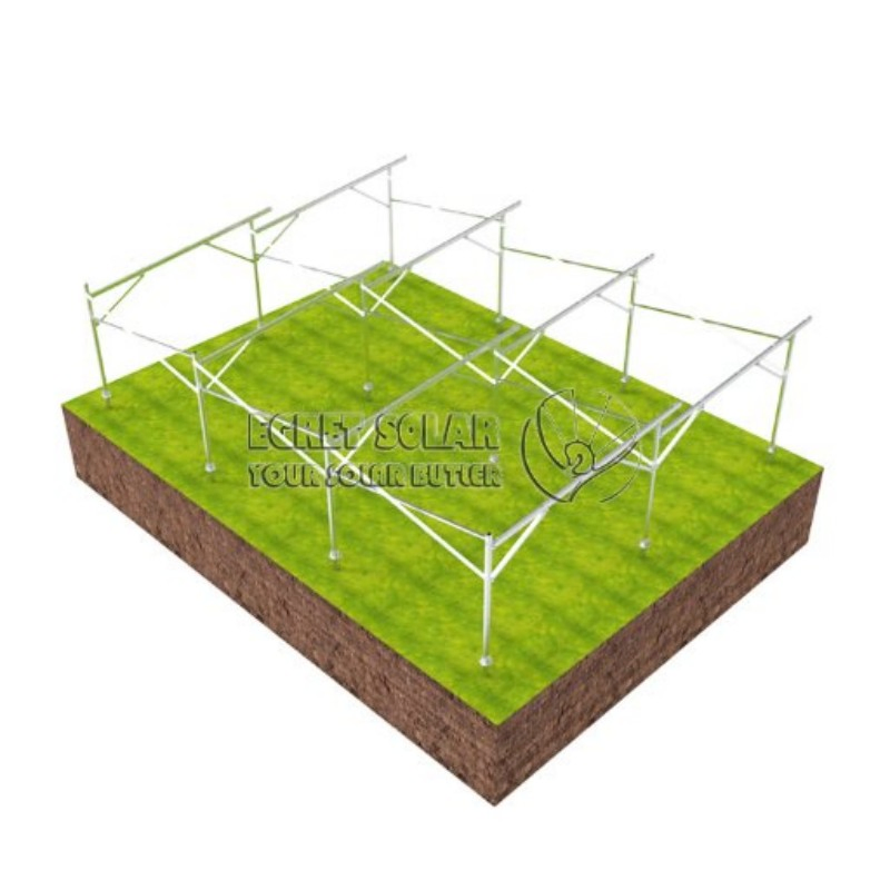 Aluminum Alloy Solar Panel Mounting Ground Mount Solar Racking System Installation