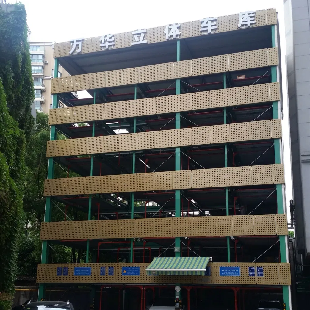 Lightweight 7 to 11 Level Puzzle Parking System with Aluminum Frame for Small Building Use