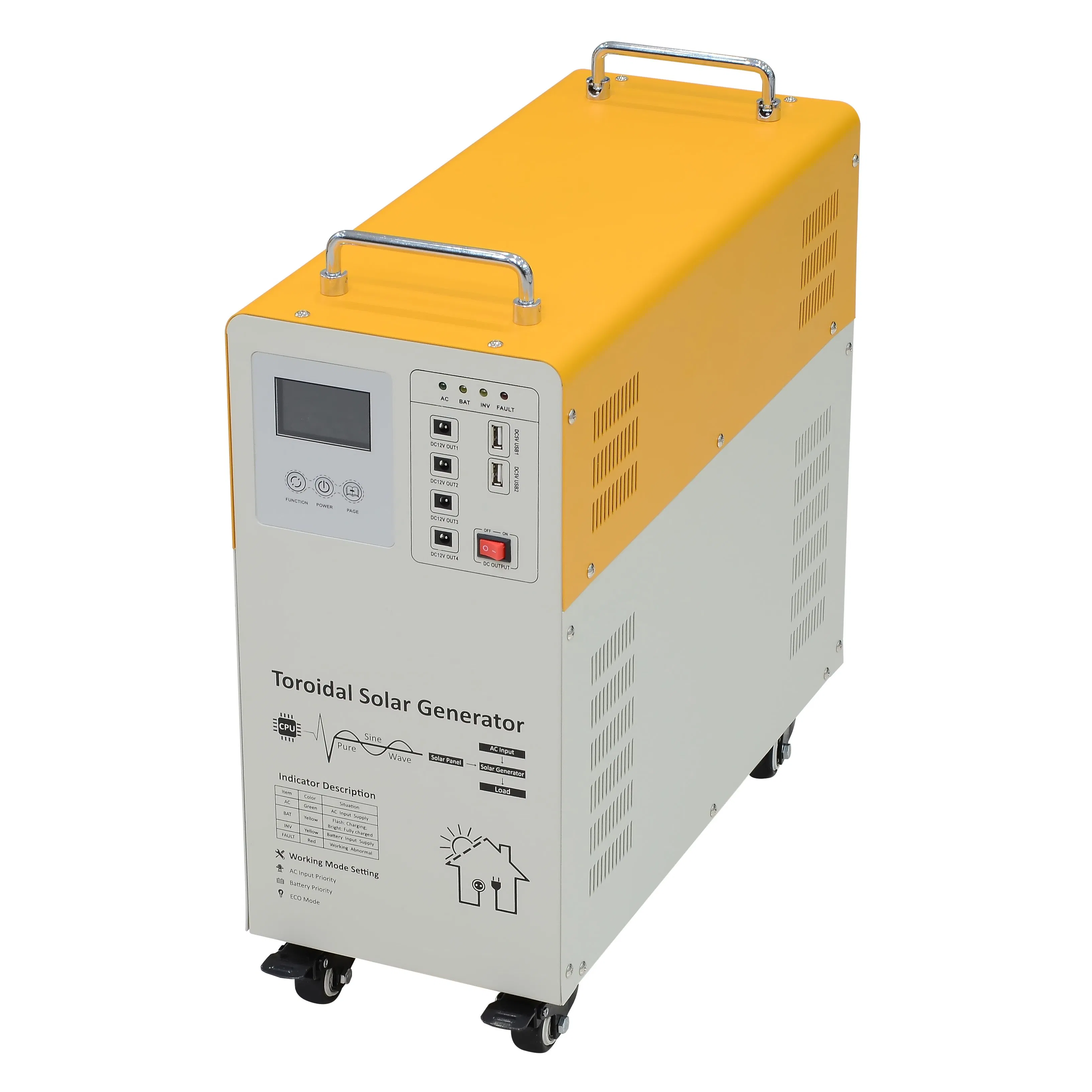 500W Solar Inverter Box Integrated with Controller Inverter and 12V100ah Battery