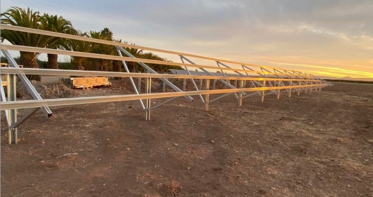 Aluminum Easy Installation Single Post Ground Mount System Solar Panel Mounting System