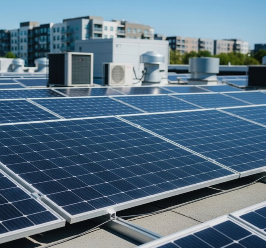 Lightweight Solar Flat Roof Mounting System for Hassle-Free Setup