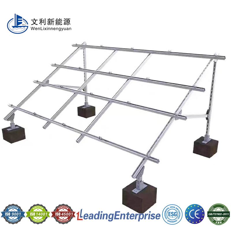 U-Shaped Steel Double-Column Ground-Solar Mounting System for Solar Panel