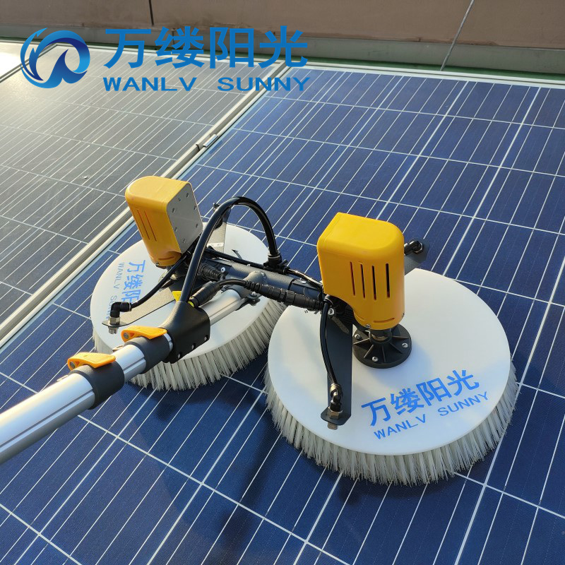 Portable Chemical-Free Solar Panel Cleaning Brush Wet Cleaner PV Cleaning Machine