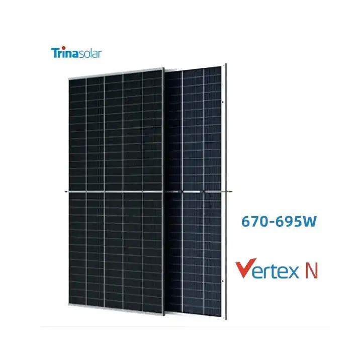 Trina N-Type Bifacial Topcon Photovoltaic Panels 690W 695W 700W Solar Power Panel PV Modules