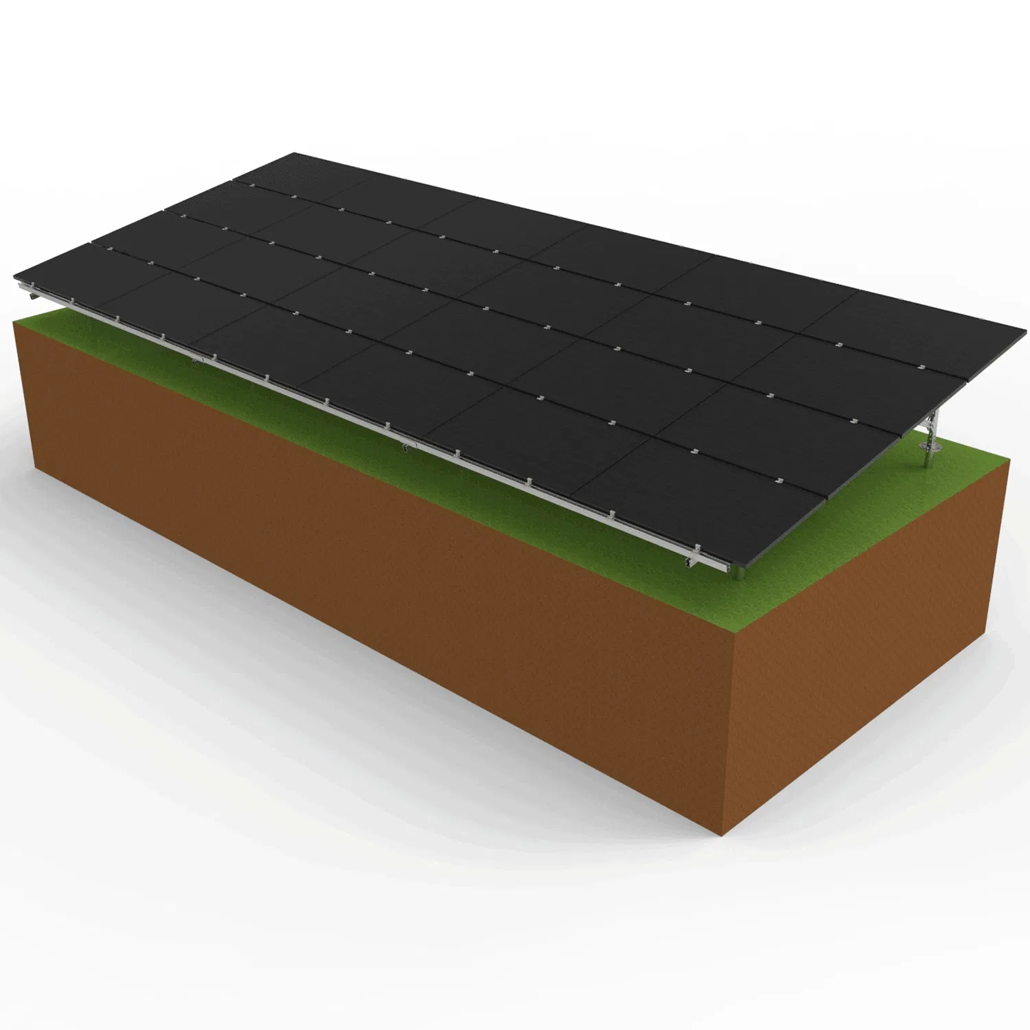 Ground Photovoltaic Structure Solar Panel Bracket Zinc+Aluminum+ Magnesium Mounting System