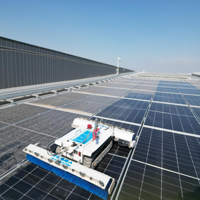 Photovoltaic Modules Cleaning Equipment Portable Solar Panel Cleaning Robot Photovoltaic Clean Machine