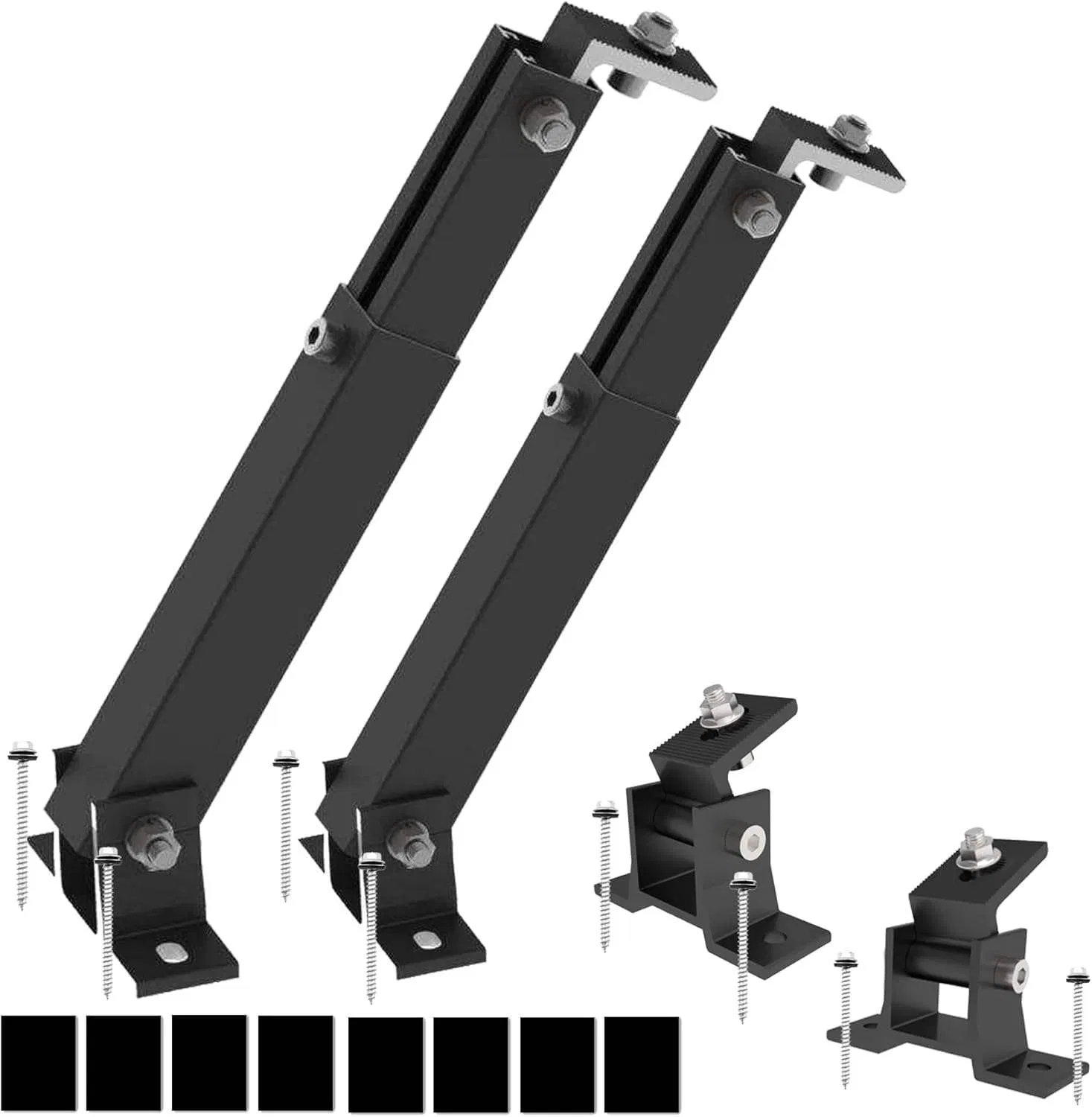Flat Roof Mounting System Solar Panel Wall Mount Support Structures Bracket Adjustable Solar Panel System