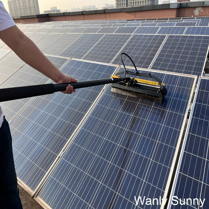 Portable Solar-Panel-Cleaning-Equipment Handheld Solar Panel Cleaner PV Cleaning Machine