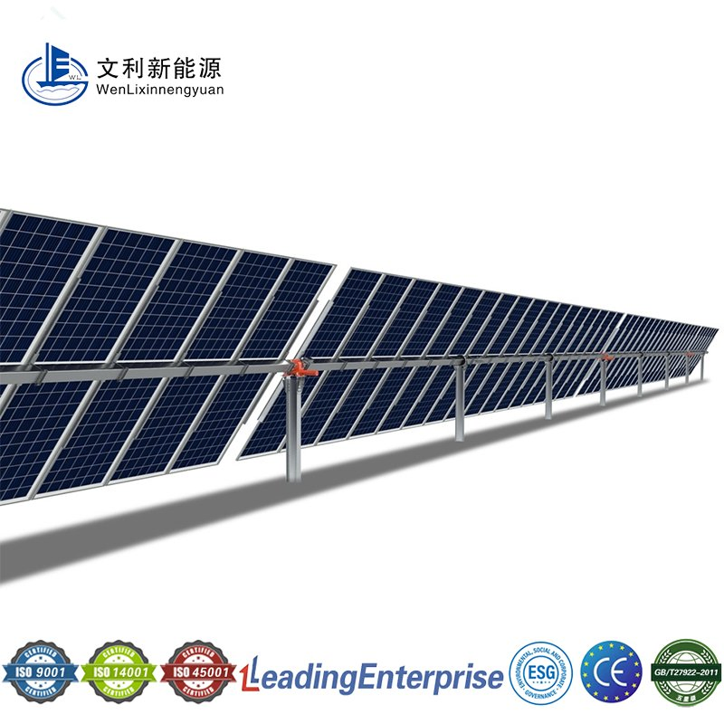 Adjustable Solar Mounting System, Ground-Use, H-Beam Load-Bearing Column, Weather-Resistant &amp; Anti-Corrosive, Customizable Angle