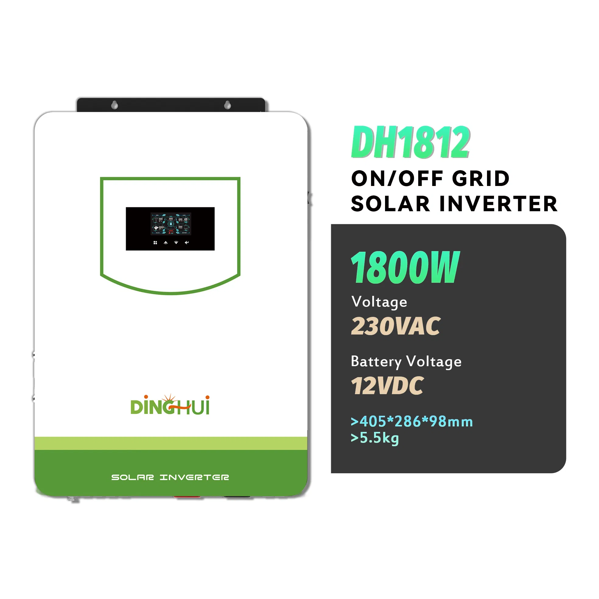 Factory Direct Sale High Frequency Single Phase 1kVA 2kVA Single Phase on off Grid Solar System Micro Inverter