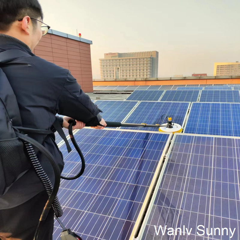 Cheap Solar Panel Cleaning Brush Handheld Photovoltaic Solar Panel Cleaning System Equipment