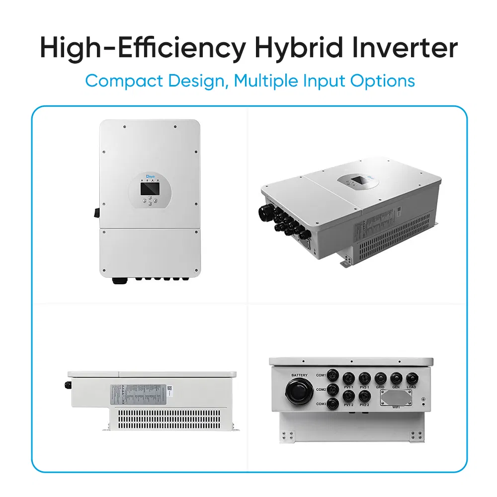 Deye Solar Inverter 3 Phase Hybrid 15 kW 12kW 10 kW 6 kW Solar High Power Inverter