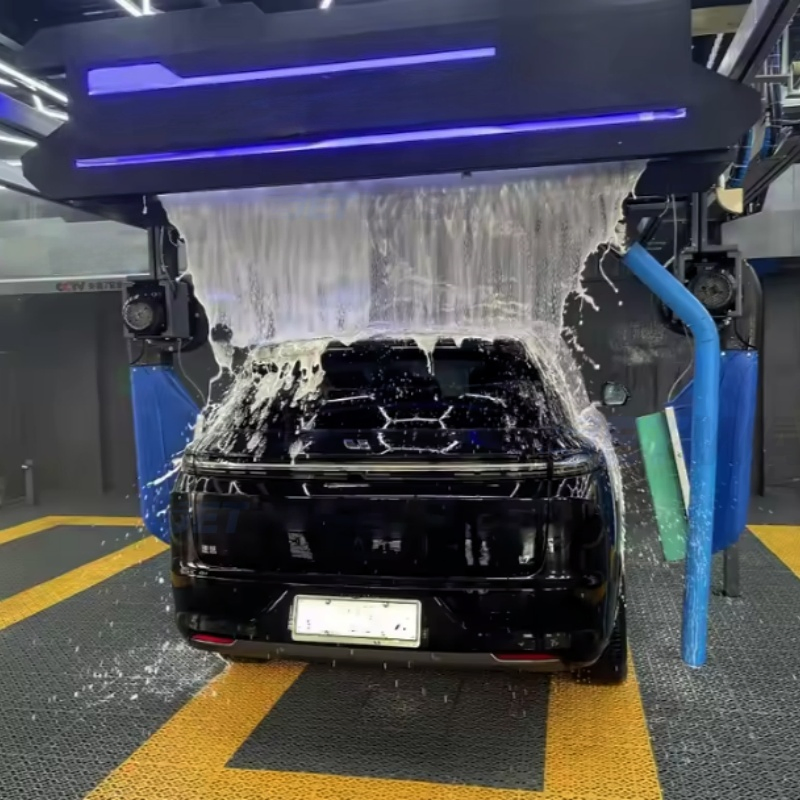 Automatic Car Wash Machine with Energy - Harvesting Solar Panels and Battery Backup - CE &amp; SGS Certified, Green and Reliable