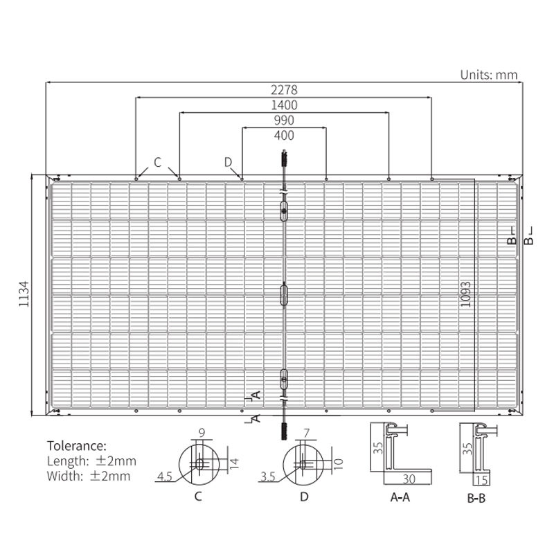 Wholesale 550W Solar Panel Renewable Energy Grid Connected Photovoltaic Power Generation PV Module Monocrystalline Silicon Solar Panels