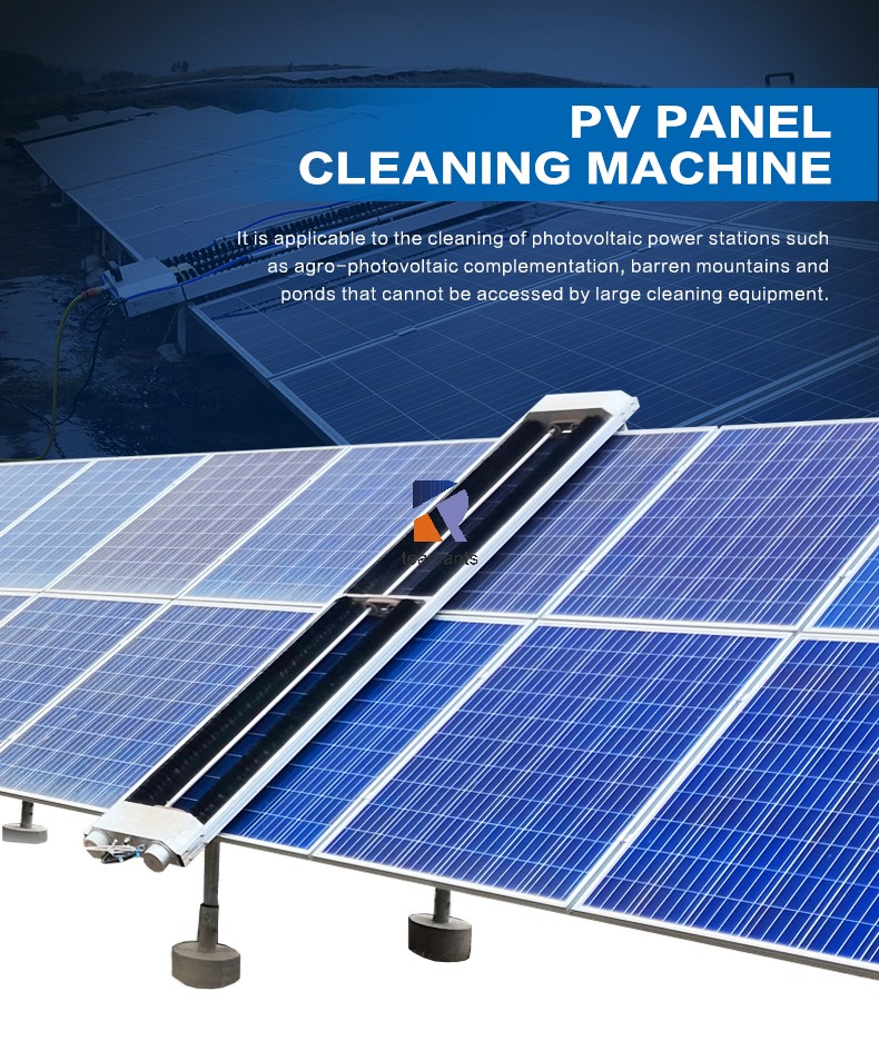 User-Friendly Solar Panel Cleaning Machine with Semi Automatic Features