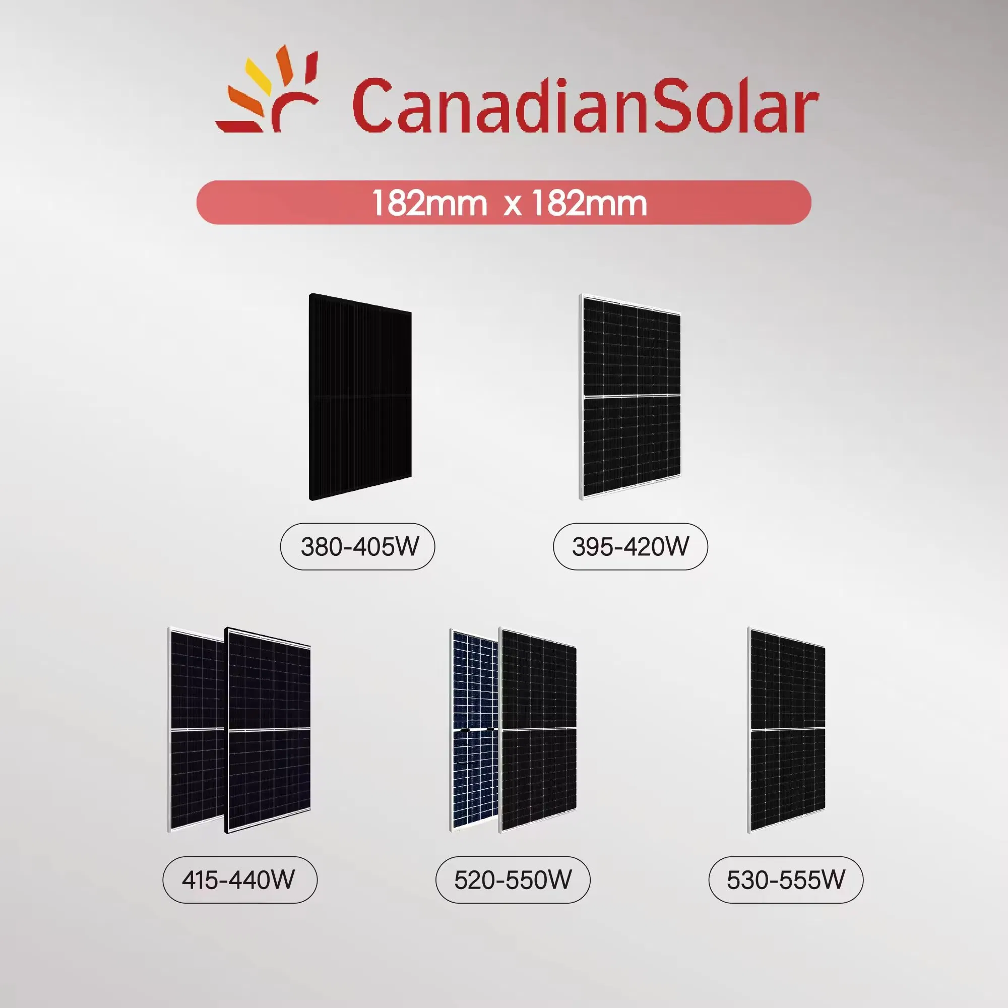 Canadian Bi 110 Cells 11bb 645W 650W 655W 660W 48V Solar Panel Photovoltaic Cell Bifacial Perc
