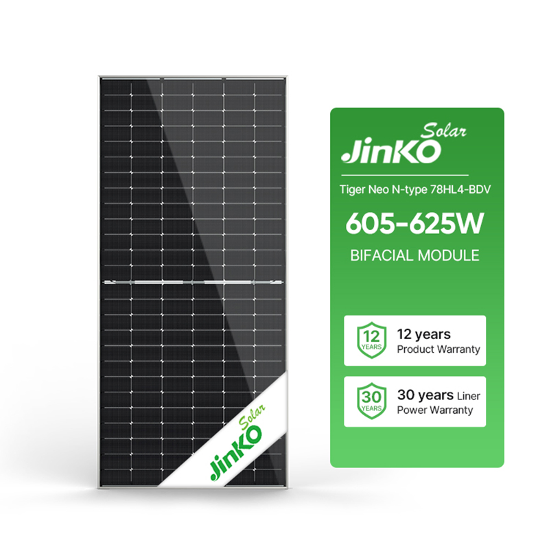 EU Stock Jinko Solar Panels 156 Cells N Type Bifacial Panel Monocrystalline Perc Photovoltaic 605 610 615 620 625W