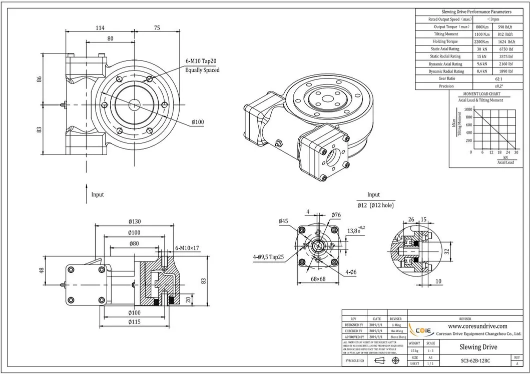 Slewing Drive for Solar Tracking System