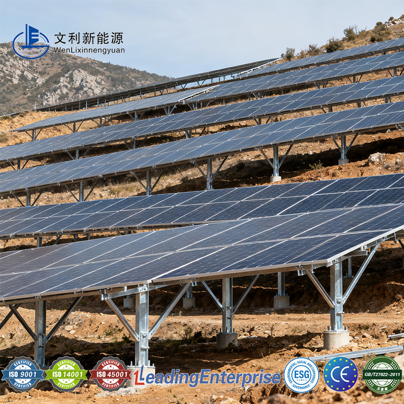 High-Quality Corrosion-Resistant Ground-Solar Mounting System