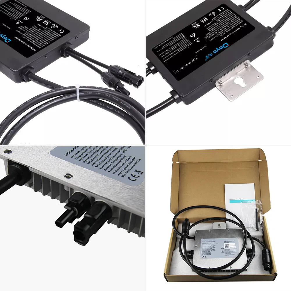 800W 1kw 2kw Deye Single Phase on-Grid Solar Micro Inverter for Solar Energy System