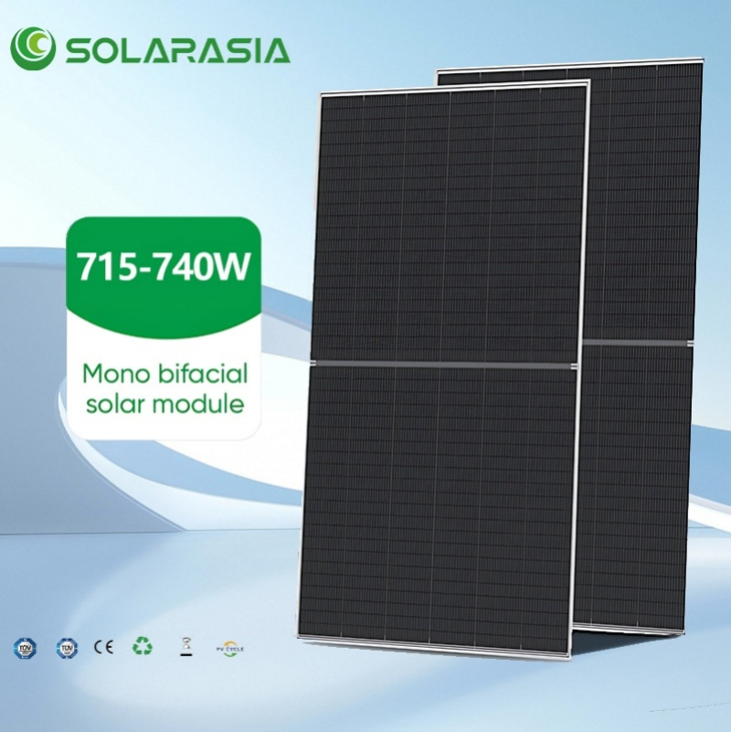Trina/Longi/Ja/Jinko Solar Panel 700W 710W 715W 720W 730W 740W Monocrystalline/Mono Photovoltaic/PV Solar Panel Price for Solar Renewable Energy Power System