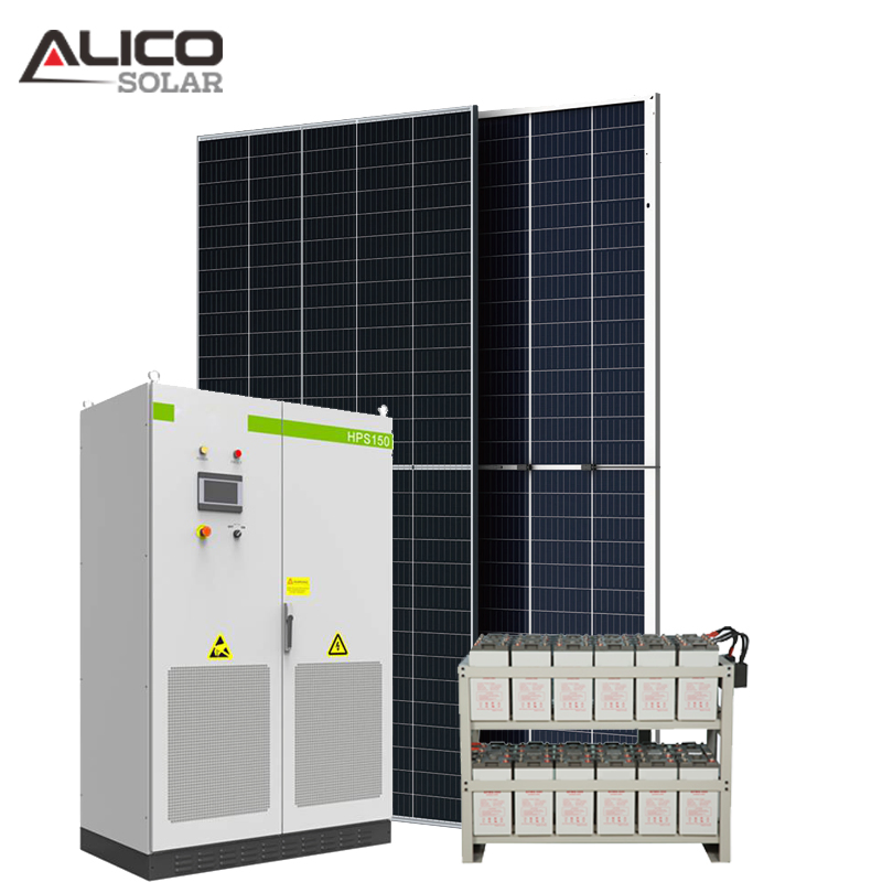 Alicosolar 1MW Solar Panel Plant Structure for Flat Roof and Open Field Mounting Solar Power System